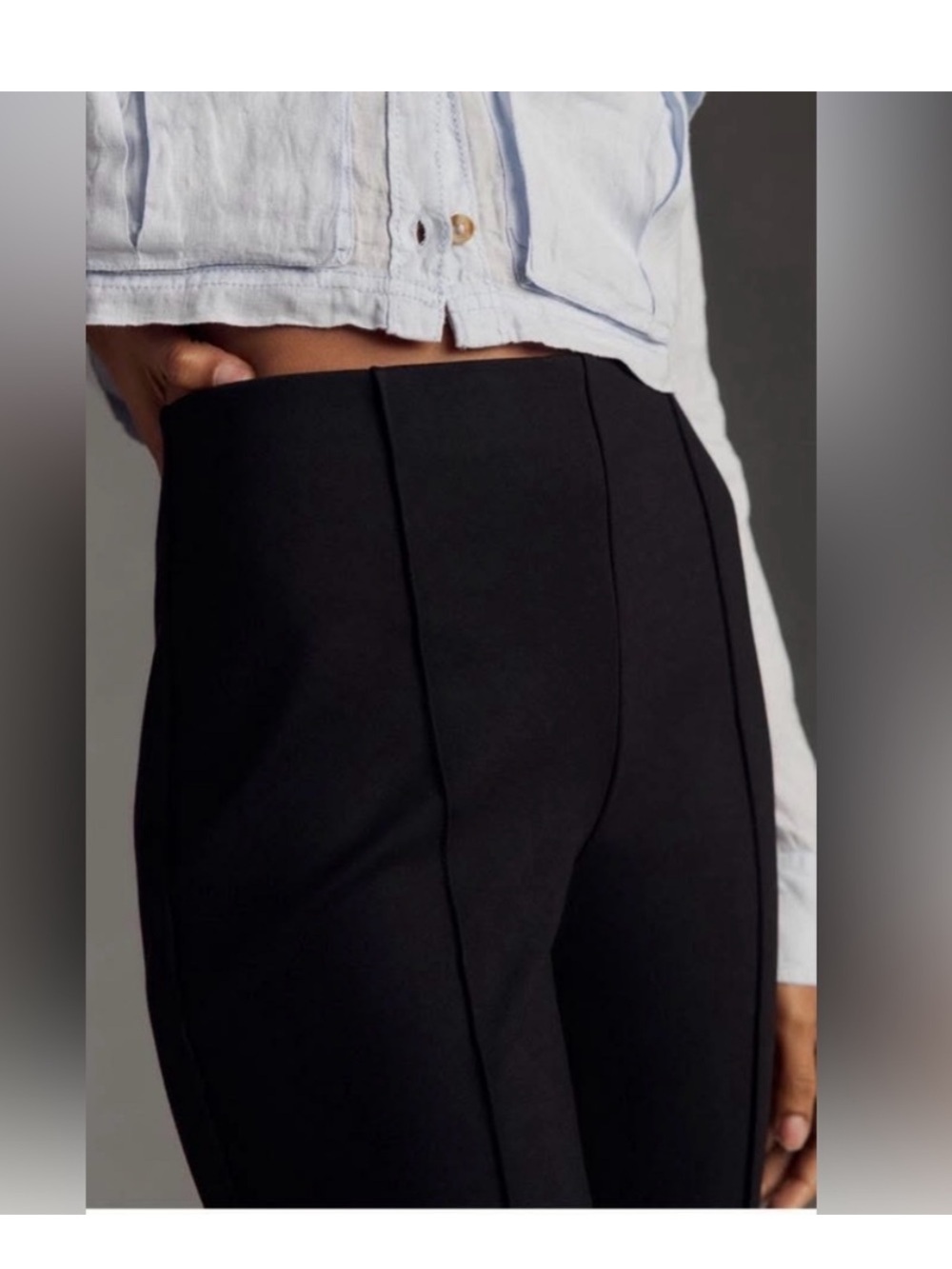 Anthropologie Maeve The Margot Kick-Flare Cropped Pants - Picture 2 of 14